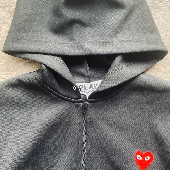 COMME DES GARÇONS PLAY Zip-Up Hoodie - Picture 3 of 4
